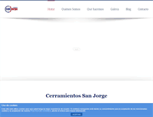 Tablet Screenshot of cerramientossanjorge.com